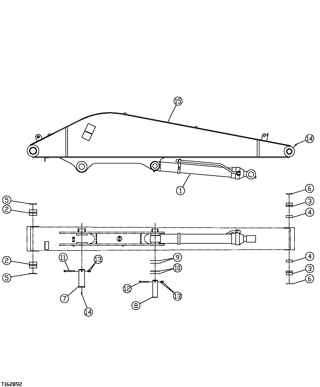 Схема запчастей John Deere 35C RTS - 477 - HEELER ARM ASSEMBLY 3340 ARMS AND ARM ASSEMBLIES