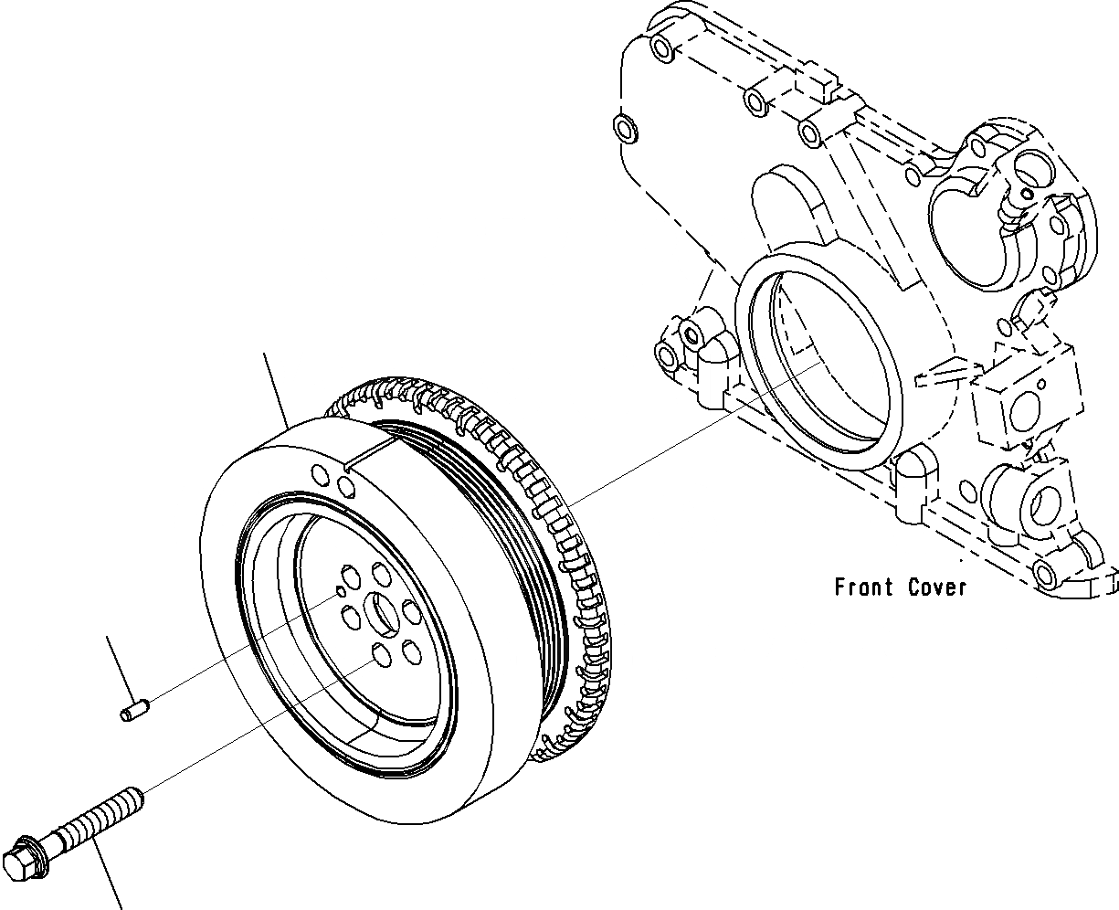 Схема запчастей Komatsu SAA6D107E-1E - ДЕМПФЕР (№7-) B ДВИГАТЕЛЬ БЛОК ЦИЛИНДРОВ И ITS КОМПОНЕНТЫ