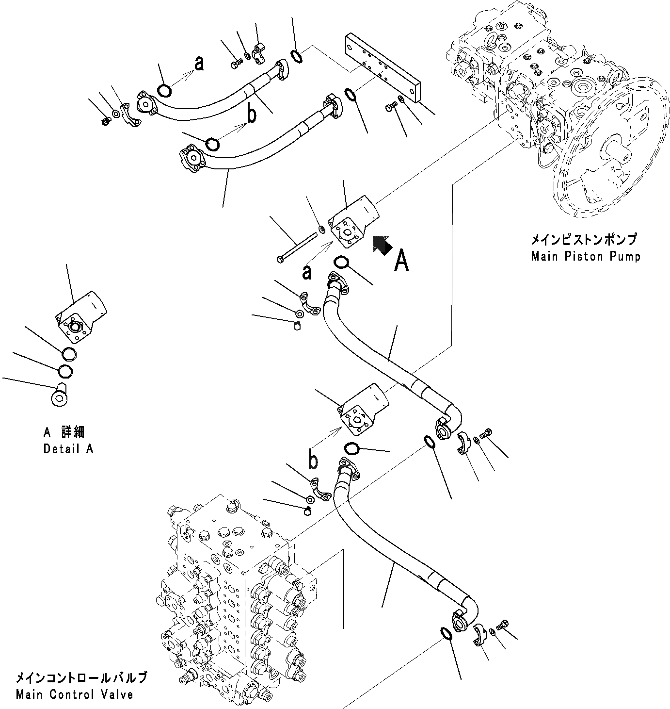 Схема запчастей Komatsu PC220LC-8 - ПОДАЮЩ. КОНТУР, С ПРОХОДНЫМ ФИЛЬТРОМ ГИДРАВЛИКА