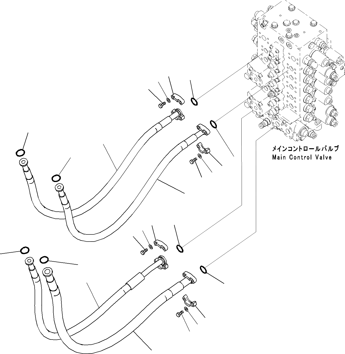 Схема запчастей Komatsu PC220LC-8 - РУКОЯТЬ И КОВШ КОНТУР, ДЛЯ MACHINE С РУКОЯТЬ HOLDING КЛАПАН ГИДРАВЛИКА