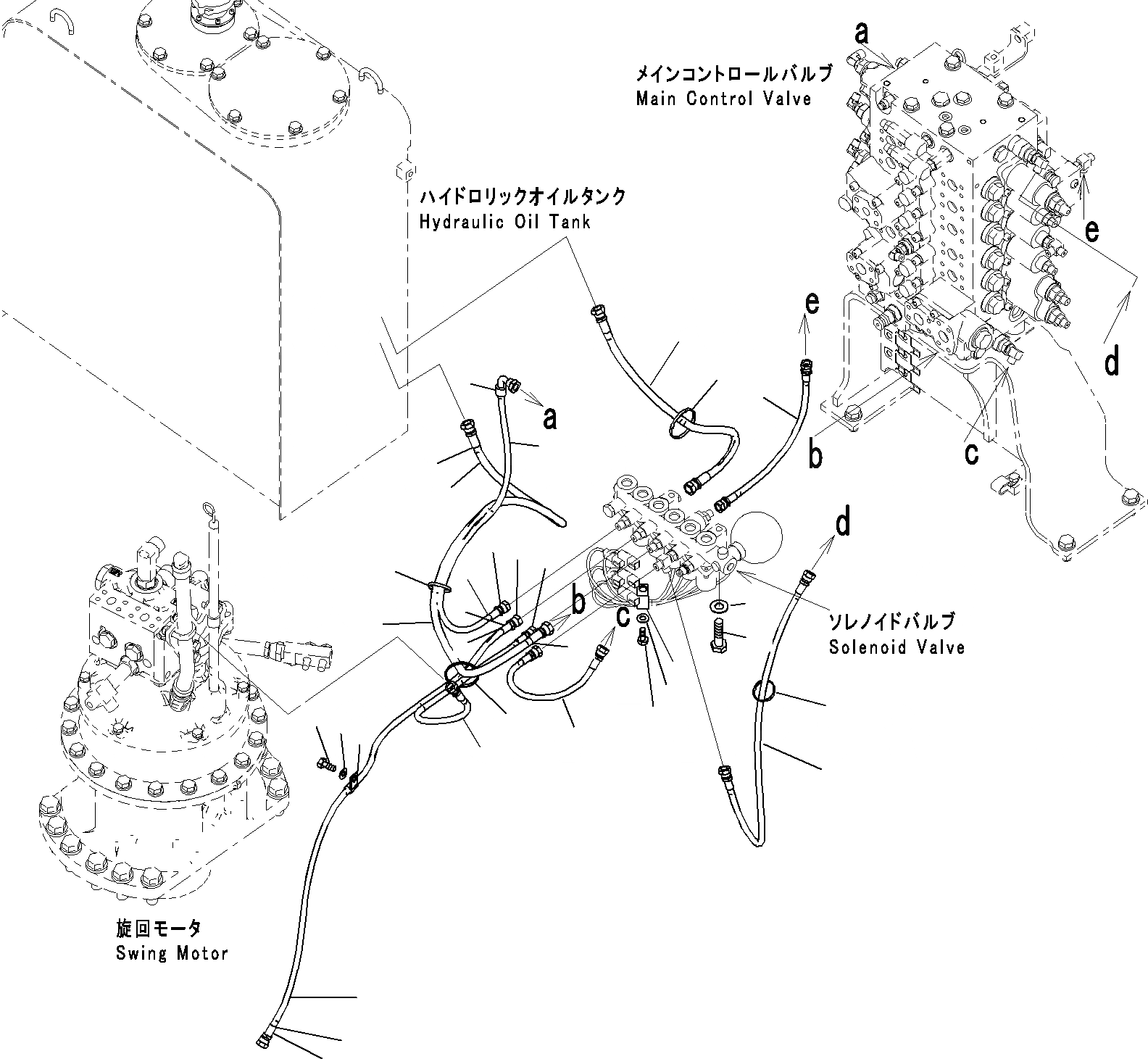 Схема запчастей Komatsu PC220LC-8 - СОЛЕНОИДНЫЙ КЛАПАН КОНТУР (/) ГИДРАВЛИКА