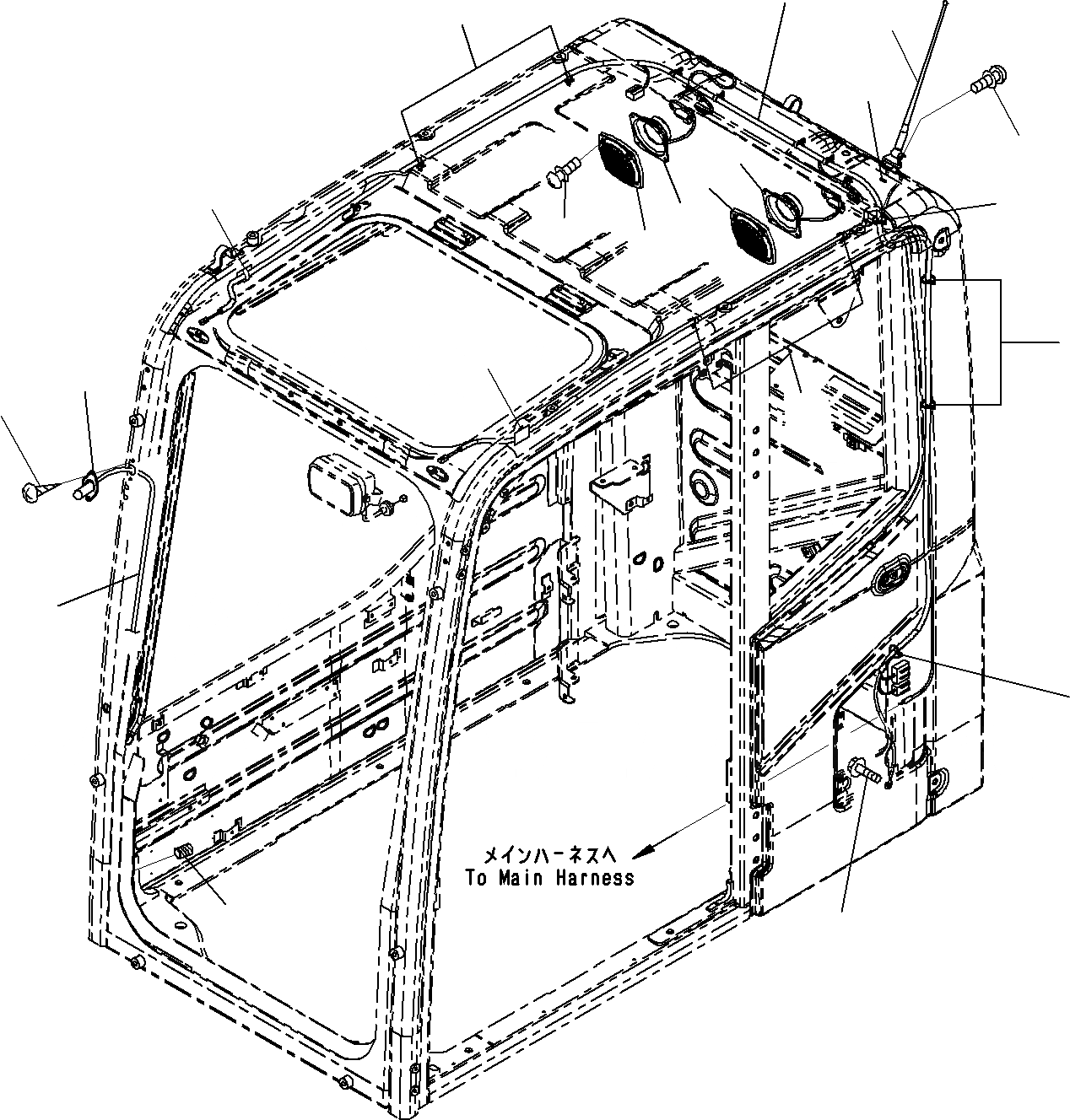 Схема запчастей Komatsu PC220LC-8 - КАБИНА (9/) КАБИНА ОПЕРАТОРА И СИСТЕМА УПРАВЛЕНИЯ