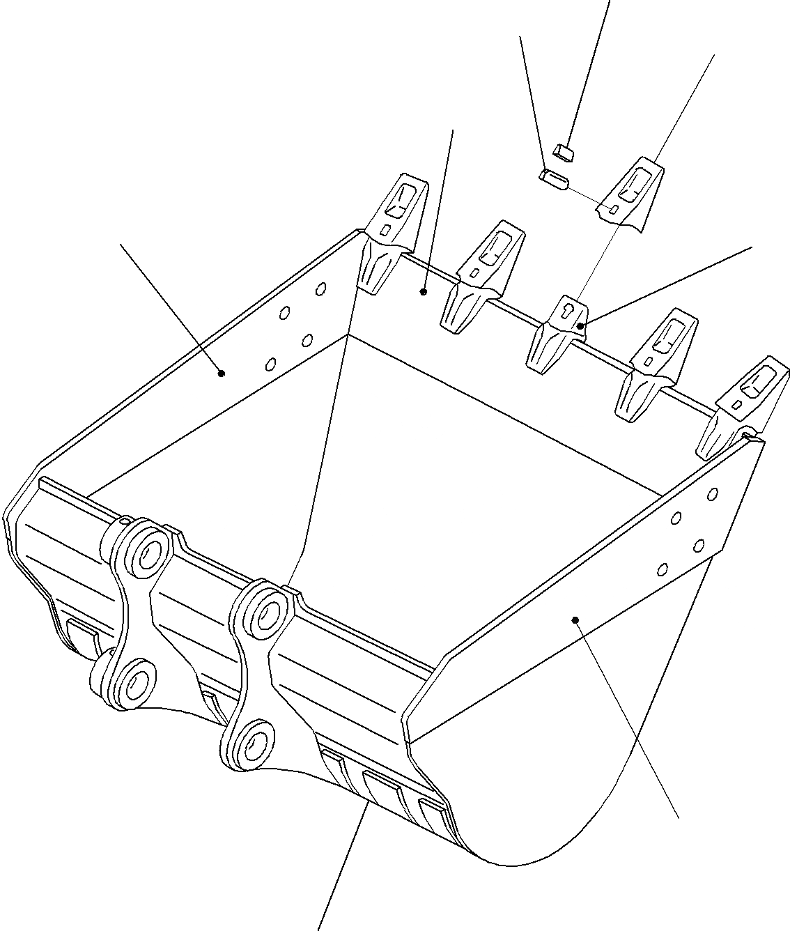 Схема запчастей Komatsu PC220LC-8 - ЭКСКАВАТ. КОВШ (/) РАБОЧЕЕ ОБОРУДОВАНИЕ