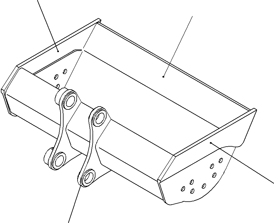 Схема запчастей Komatsu PC220LC-8 - КОВШ ДЛЯ ЗАЧИСТКИ ТРАНШЕЙ РАБОЧЕЕ ОБОРУДОВАНИЕ