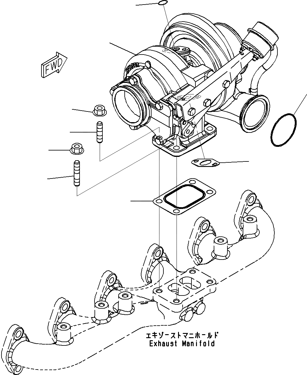 Схема запчастей Komatsu SAA6D107E-1C - ТУРБОНАГНЕТАТЕЛЬ ДВИГАТЕЛЬ ГОЛОВКА ЦИЛИНДРОВ И ITS КОМПОНЕНТЫ