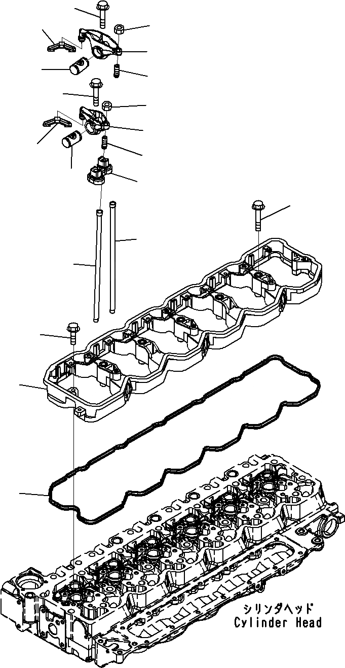 Схема запчастей Komatsu SAA6D107E-1C - КРЕПЛЕНИЕ КОРОМЫСЛА И КОРОМЫСЛО() ДВИГАТЕЛЬ КЛАПАН MECHANISM