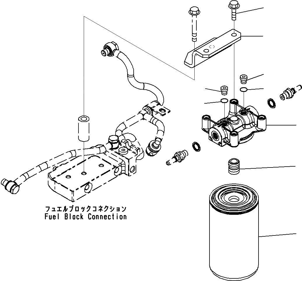 Схема запчастей Komatsu SAA6D107E-1C - ТОПЛИВН. ФИЛЬТР.() ДВИГАТЕЛЬ ТОПЛИВН. СИСТЕМА