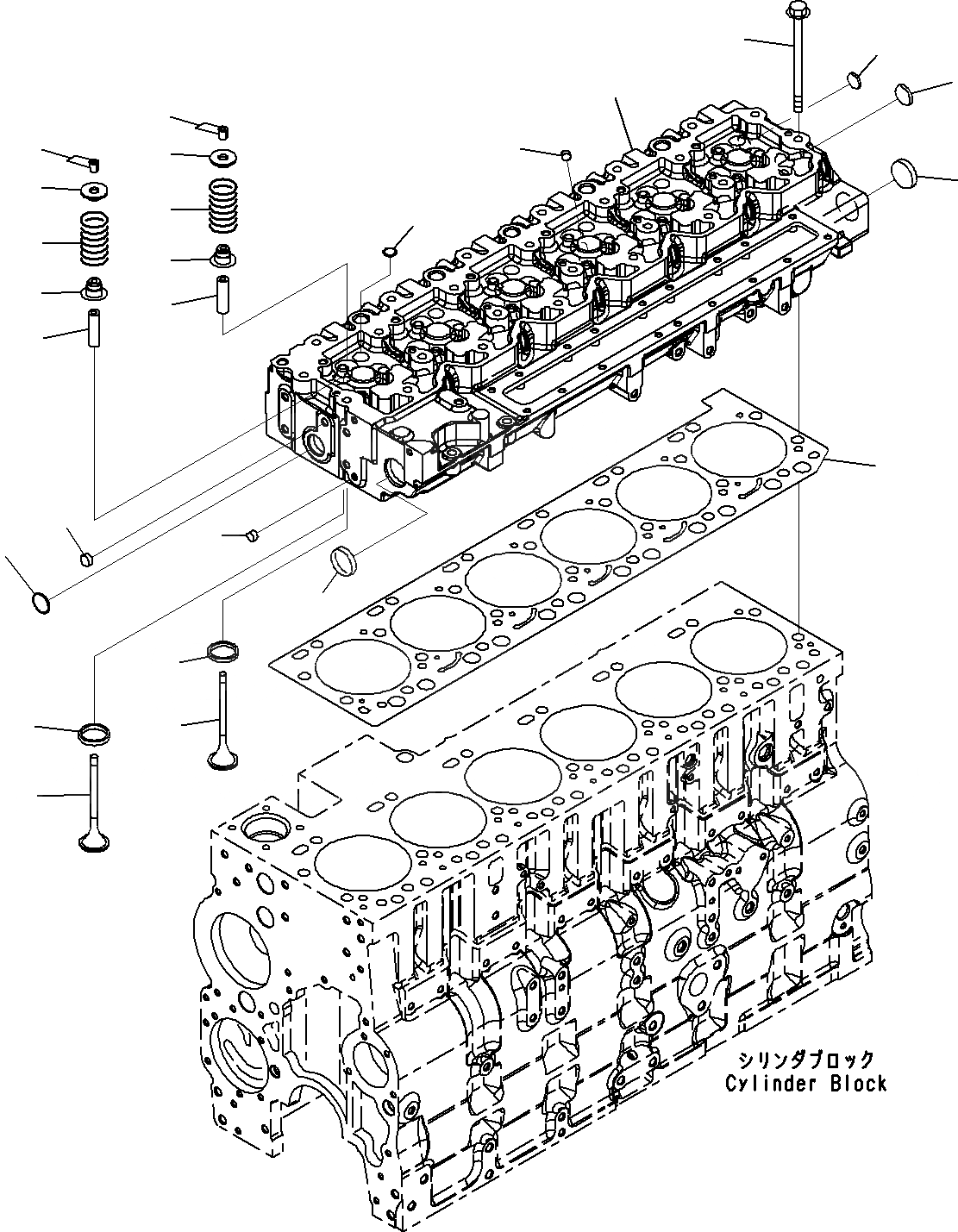 Схема запчастей Komatsu SAA6D114E-3A - ГОЛОВКА ЦИЛИНДРОВ ДВИГАТЕЛЬ ГОЛОВКА ЦИЛИНДРОВ И ITS КОМПОНЕНТЫ