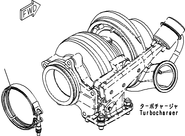 Схема запчастей Komatsu SAA6D114E-3A - ВЫПУСКН. СИСТЕМА ТРУБ ГЛУШИТЕЛЯ ДВИГАТЕЛЬ ГОЛОВКА ЦИЛИНДРОВ И ITS КОМПОНЕНТЫ