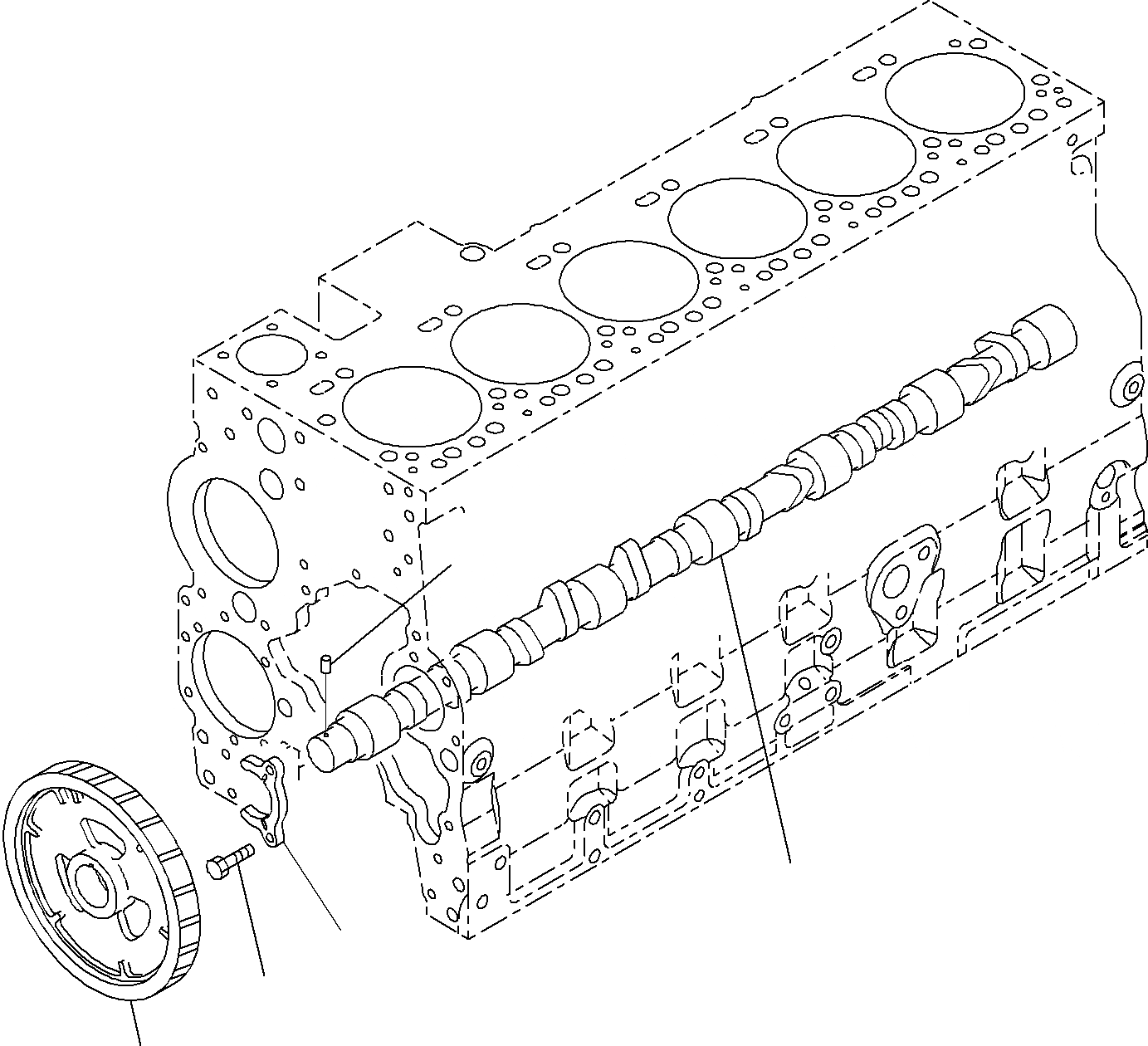 Схема запчастей Komatsu SAA6D114E-3A - РАСПРЕДВАЛ (/) ДВИГАТЕЛЬ КЛАПАН MECHANISM