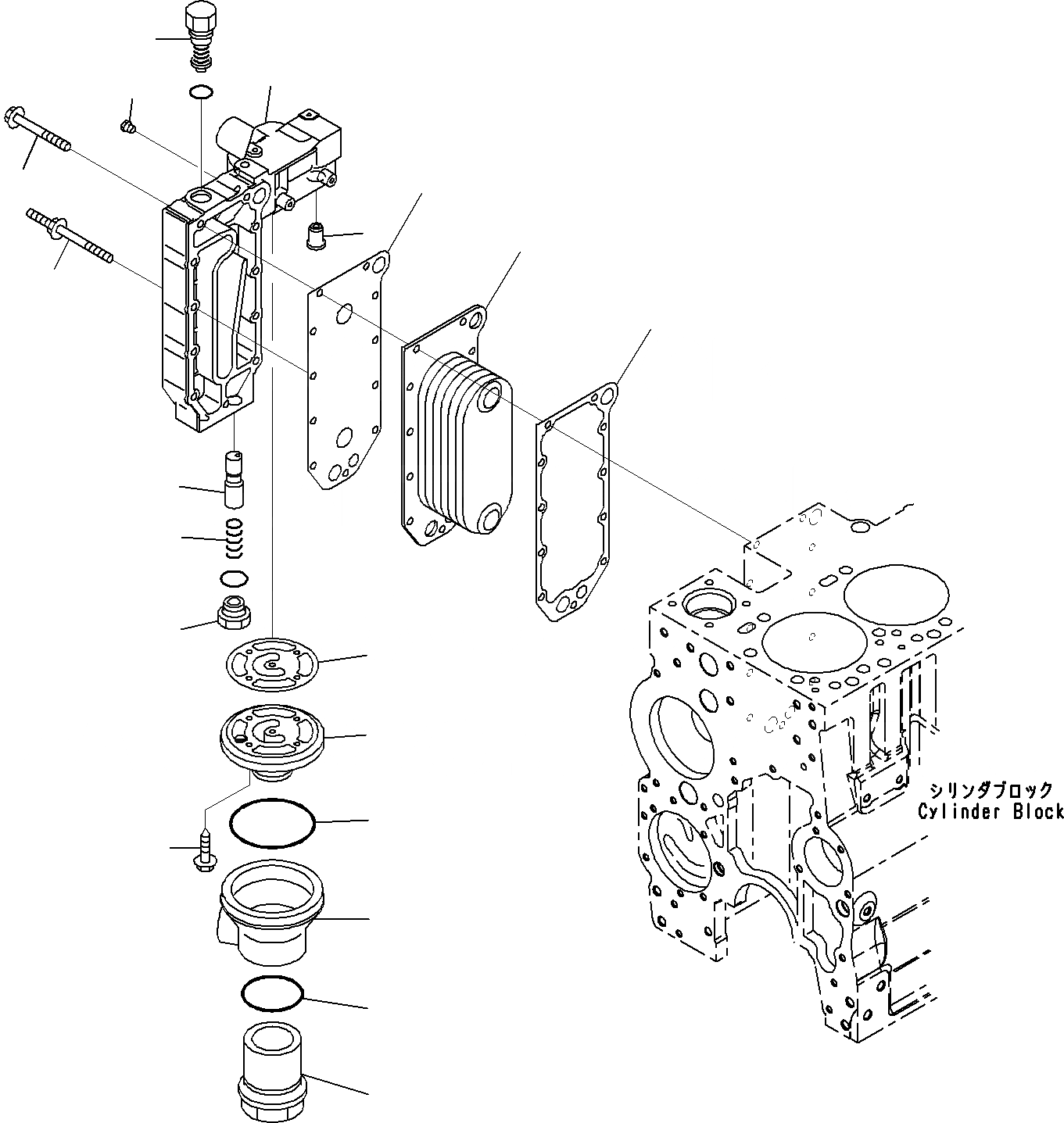Схема запчастей Komatsu SAA6D114E-3A - ДВИГАТЕЛЬ МАСЛООХЛАДИТЕЛЬ ДВИГАТЕЛЬ СИСТЕМА СМАЗКИ СИСТЕМА