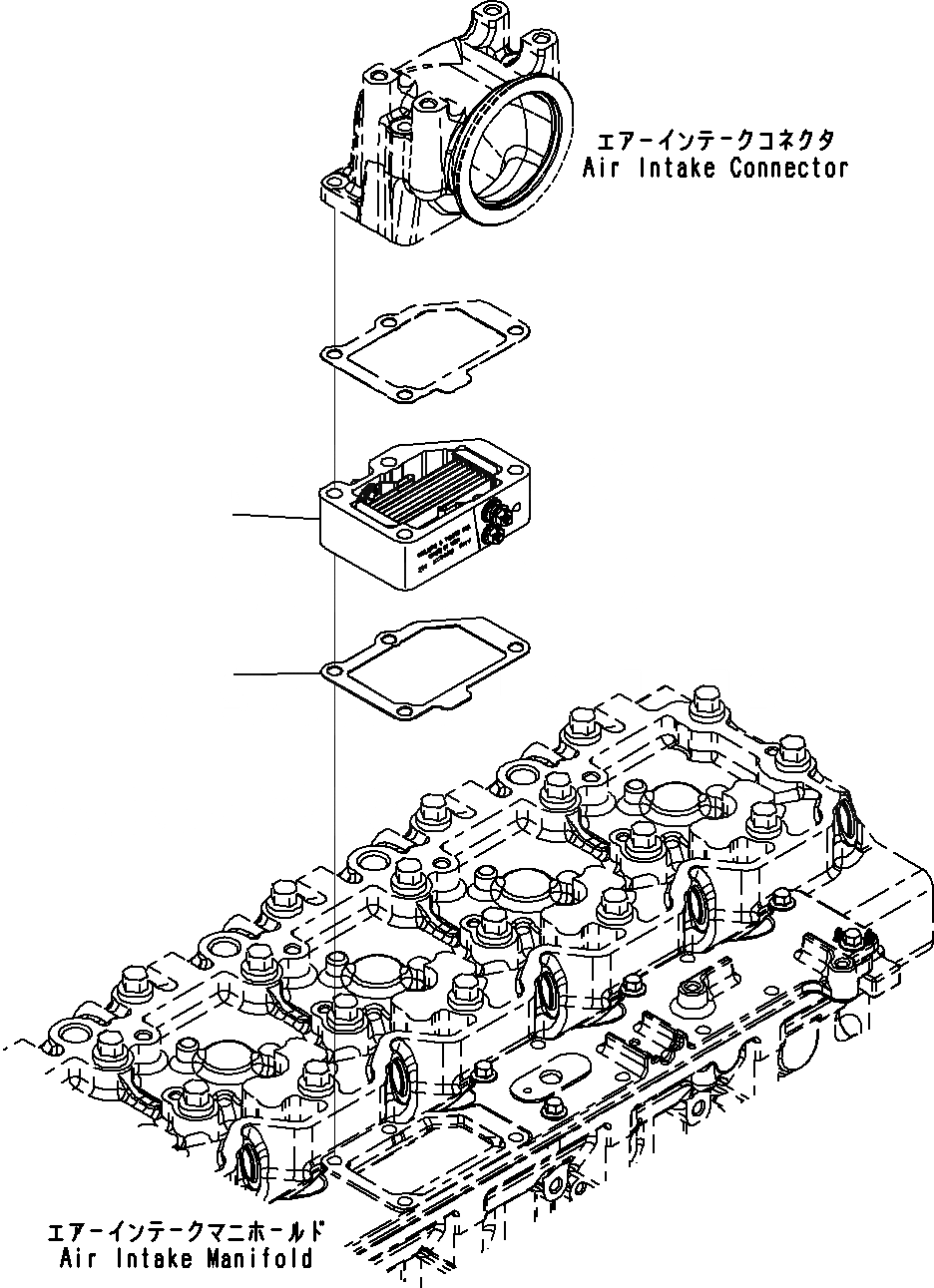 Схема запчастей Komatsu SAA6D114E-3B - ПОДОГРЕВАТЕЛЬ ВПУСКА ВОЗДУХА(№8-) ДВИГАТЕЛЬ ГОЛОВКА ЦИЛИНДРОВ И ITS КОМПОНЕНТЫ