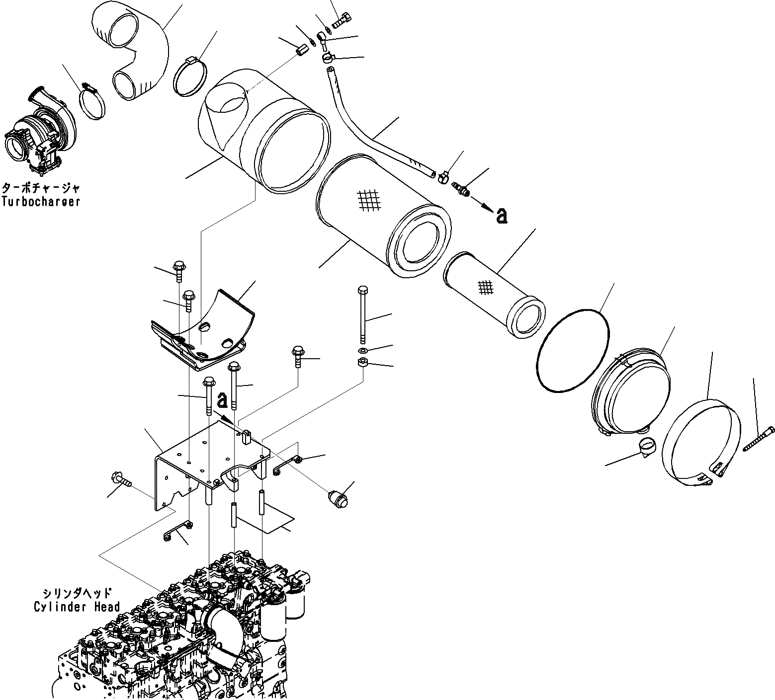 Схема запчастей Komatsu SAA6D114E-3B - ВОЗДУХООЧИСТИТЕЛЬ КРЕПЛЕНИЕS(№8-) ДВИГАТЕЛЬ ГОЛОВКА ЦИЛИНДРОВ И ITS КОМПОНЕНТЫ