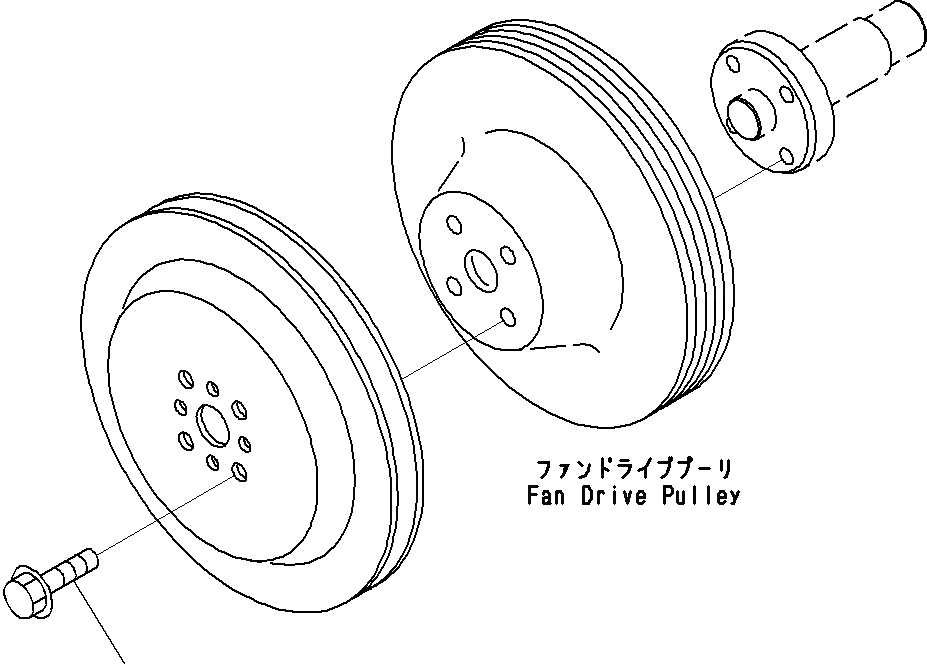 Схема запчастей Komatsu SAA6D114E-3B - ВЕНТИЛЯТОР ОХЛАЖДЕНИЯ КРЕПЛЕНИЕS(№8-) ДВИГАТЕЛЬ СИСТЕМА ОХЛАЖДЕНИЯ