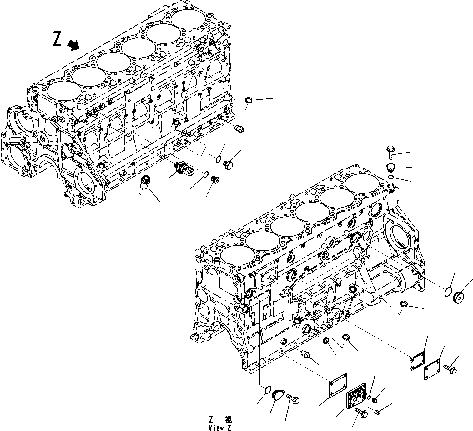Схема запчастей Komatsu SAA6D125E-5C - БЛОК ЦИЛИНДРОВ ФИТТИНГ ЧАСТИ ДВИГАТЕЛЬ БЛОК ЦИЛИНДРОВ И ITS КОМПОНЕНТЫ