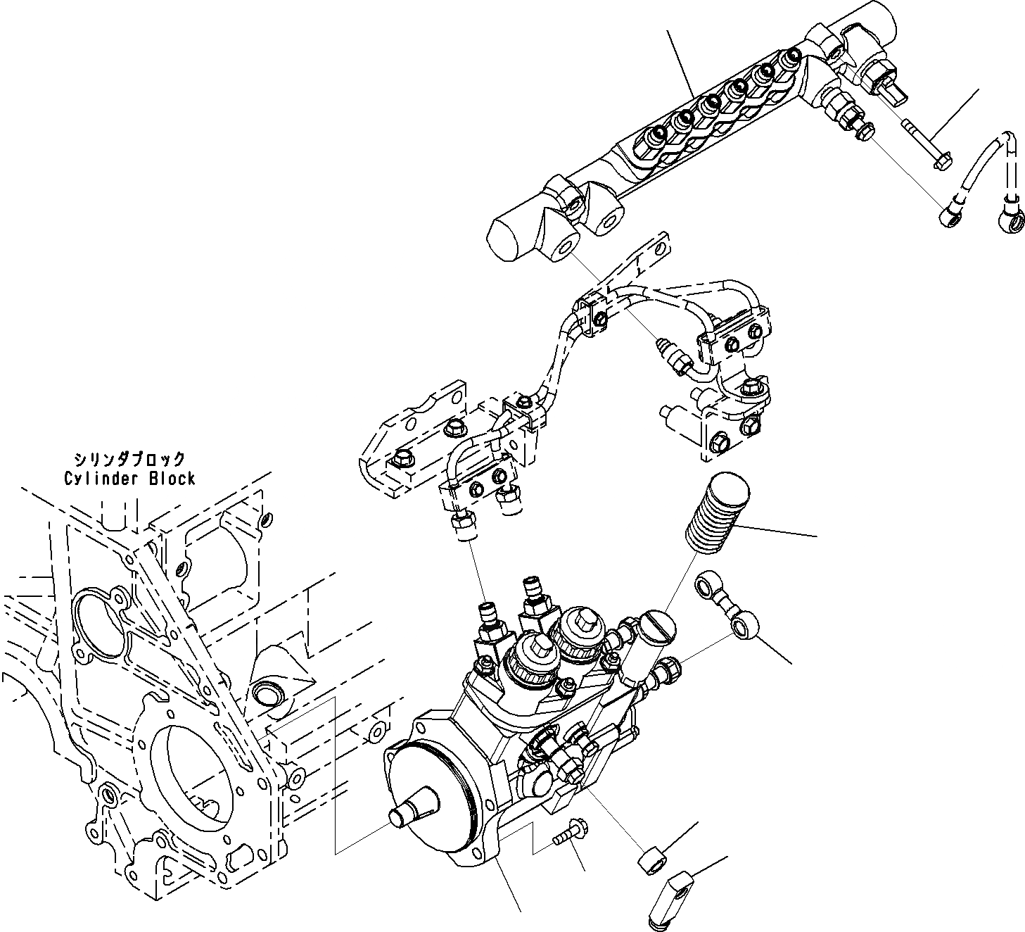 Схема запчастей Komatsu SAA6D125E-5C - ТОПЛ. НАСОС (/) ДВИГАТЕЛЬ ТОПЛИВН. СИСТЕМА