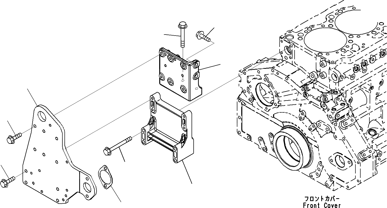 Схема запчастей Komatsu SAA6D125E-5C - ВЕНТИЛЯТОР ОХЛАЖДЕНИЯ КРЕПЛЕНИЕS ДВИГАТЕЛЬ СИСТЕМА ОХЛАЖДЕНИЯ