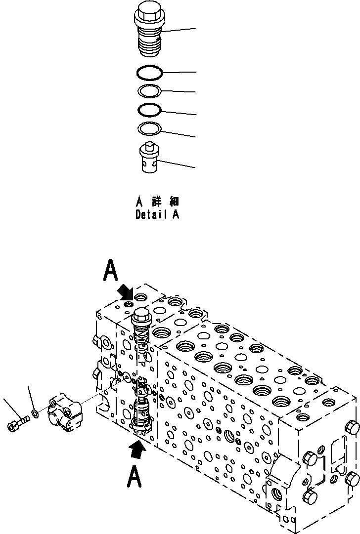Схема запчастей Komatsu PC240-8K - ОСНОВН. УПРАВЛЯЮЩ. КЛАПАН, ДЛЯ MACHINE С -ДОПОЛН. АКТУАТОР КОНТУР (9/)(№-) ГИДРАВЛИКА