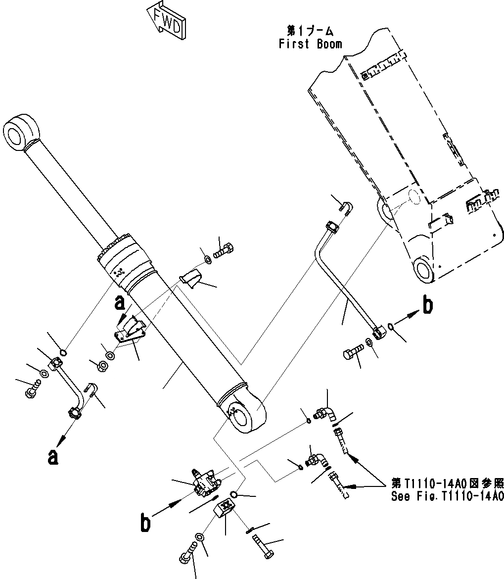 Схема запчастей Komatsu PC240-8K - СТРЕЛА (9/)(№-) РАБОЧЕЕ ОБОРУДОВАНИЕ
