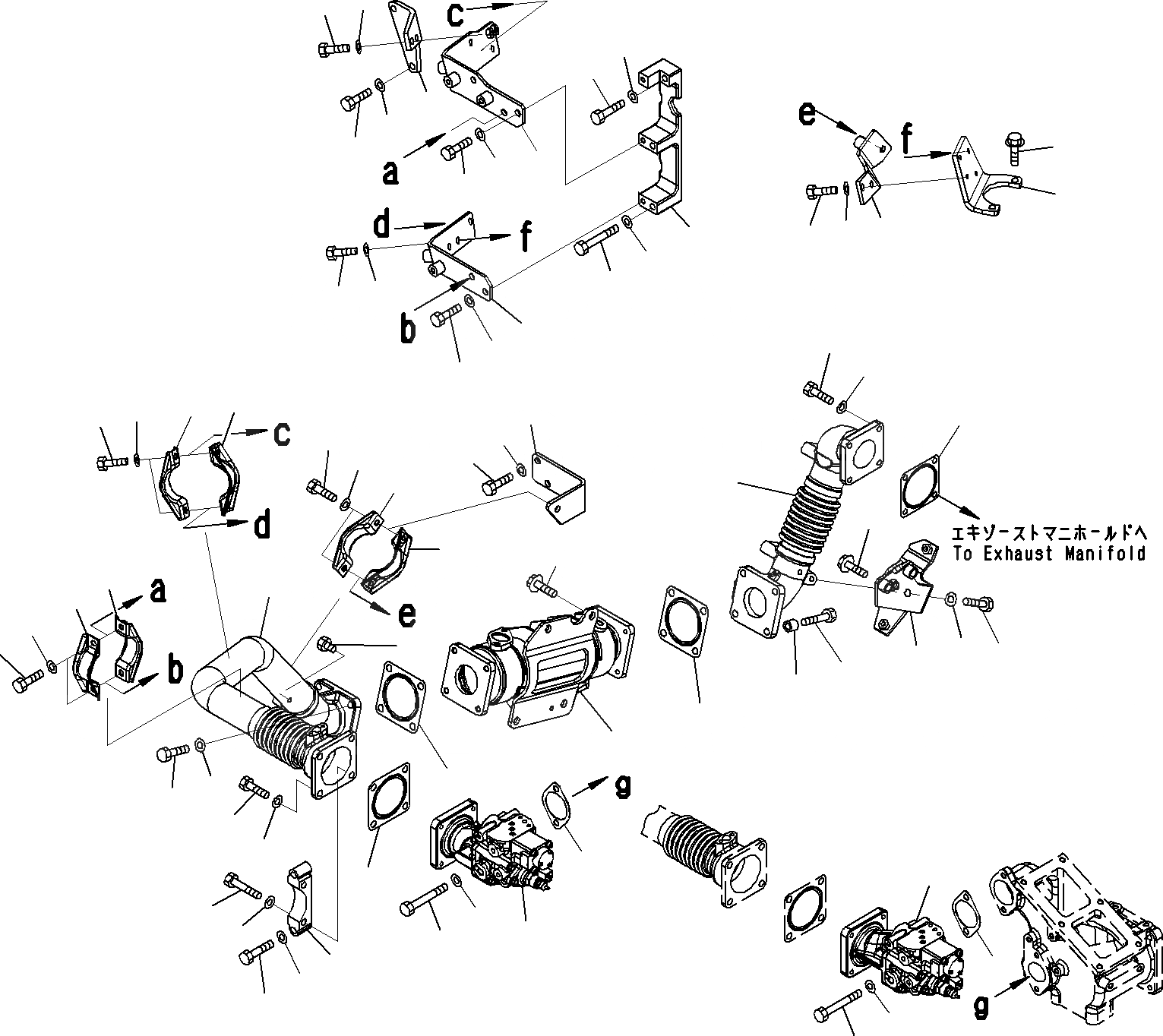 Схема запчастей Komatsu SAA6D140E-5B - ВЫПУСКН. GAS RECIRCULATION (EGR) КЛАПАН (/7)(№9-) ДВИГАТЕЛЬ ГОЛОВКА ЦИЛИНДРОВ И ITS КОМПОНЕНТЫ
