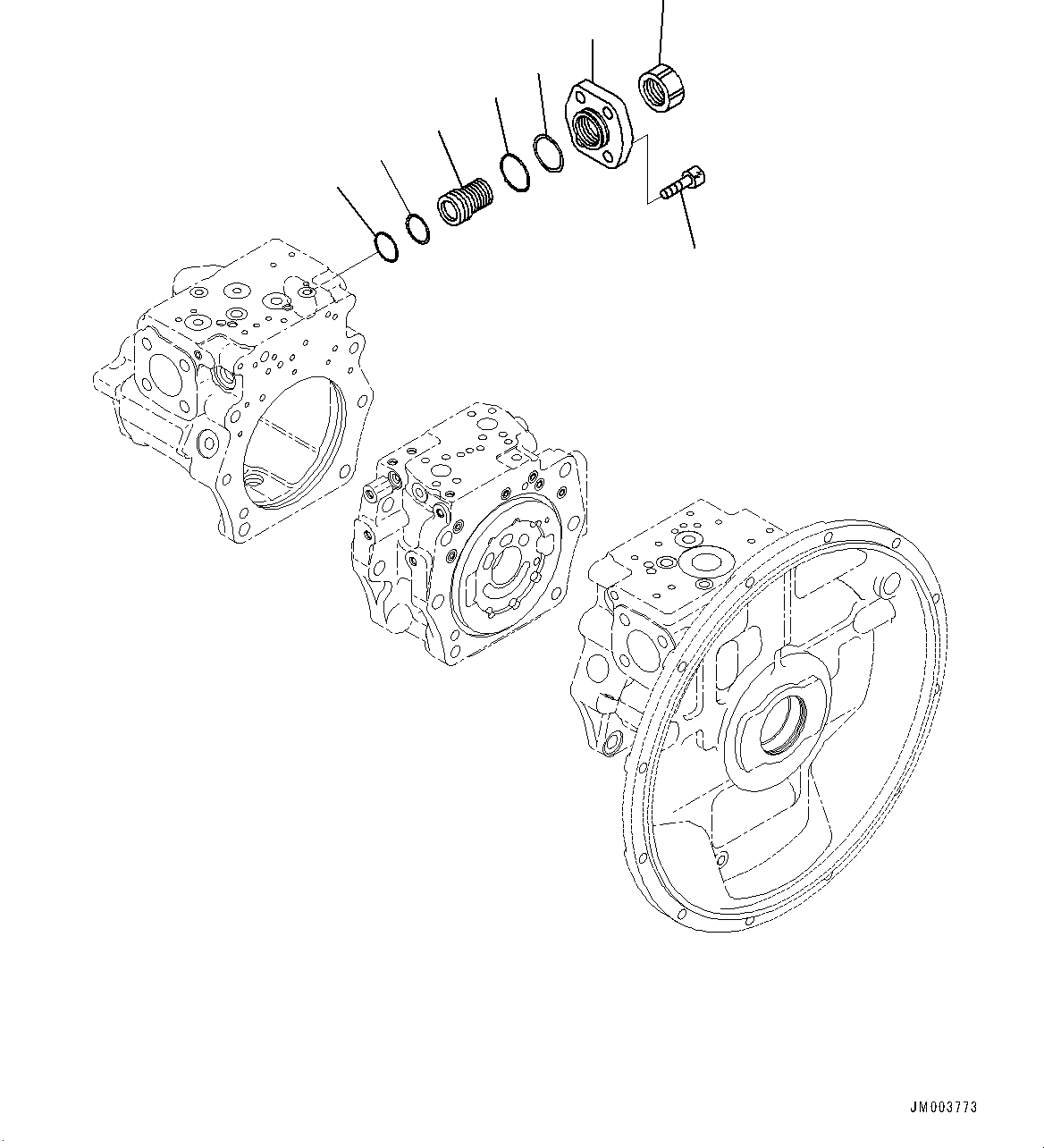 Схема запчастей Komatsu PC350-8 - ПОРШЕНЬ НАСОС, ВНУТР. ЧАСТИ (9/) (№77-) ПОРШЕНЬ НАСОС