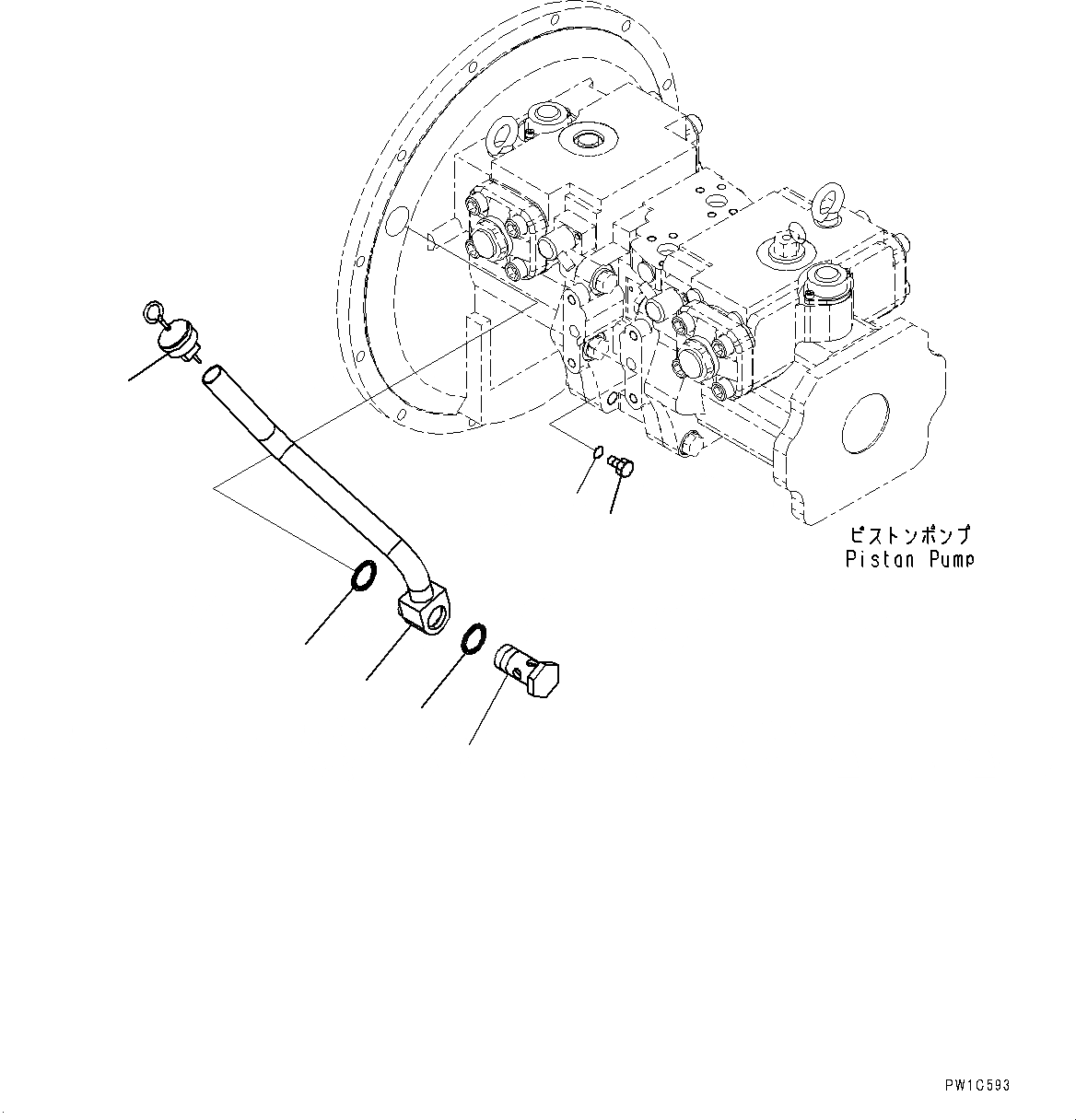 Схема запчастей Komatsu PC300-8 - ПОРШЕНЬ НАСОС (№-) ПОРШЕНЬ НАСОС, КОМПОНЕНТЫ