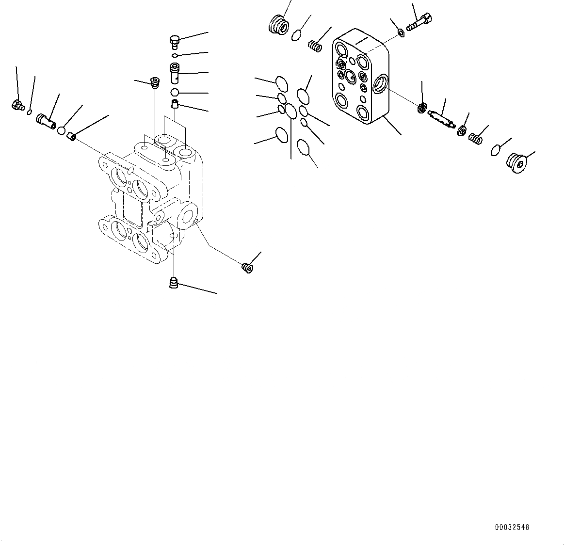 Схема запчастей Komatsu PC300-8 - КАБИНА, КЛАПАН PPCДЛЯ ХОД (/) (№-) КАБИНА, БЕЗ AM-FM РАДИО