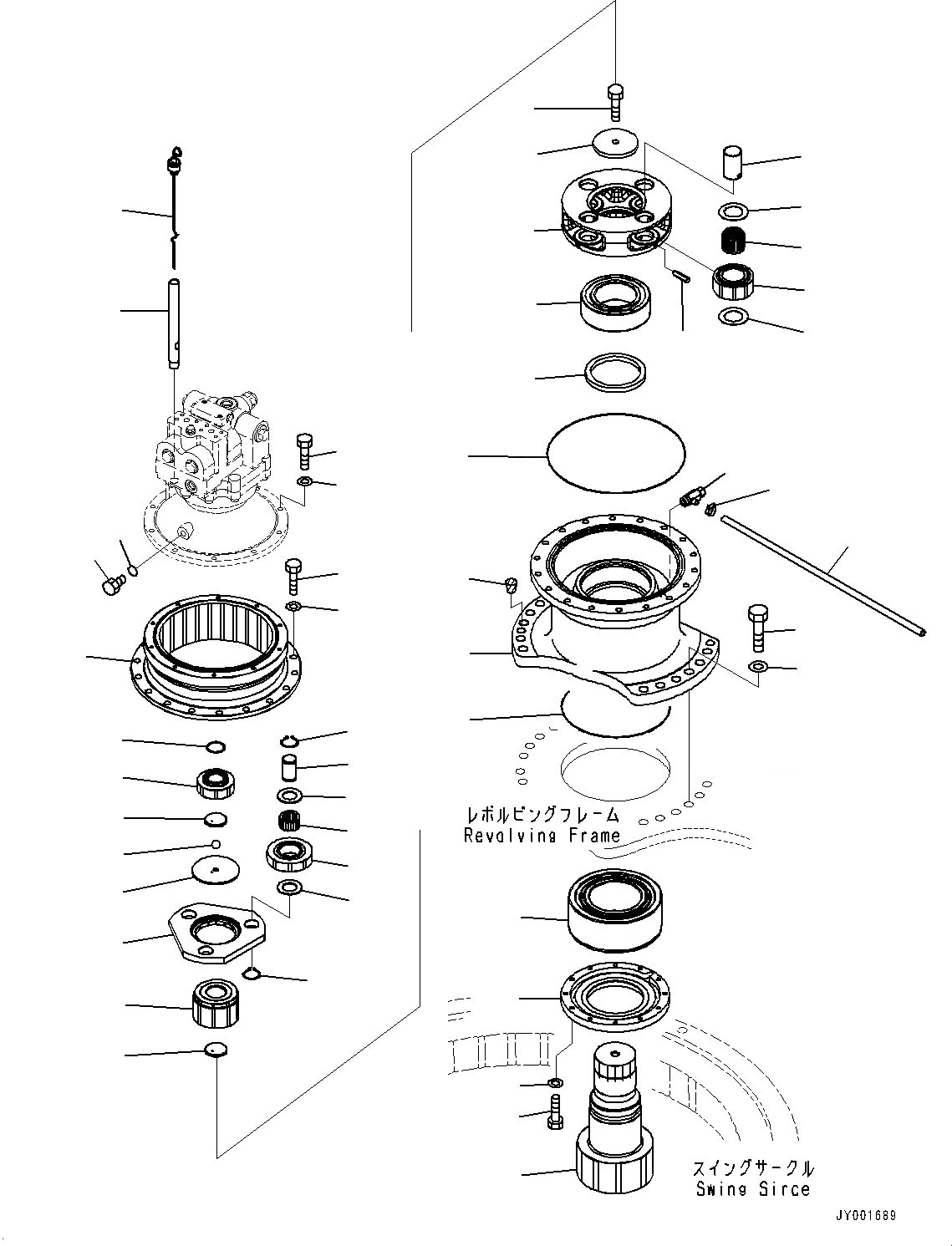 Схема запчастей Komatsu PC300-8 - МЕХАНИЗМ ПОВОРОТА И МОТОР (№-) МЕХАНИЗМ ПОВОРОТА И МОТОР