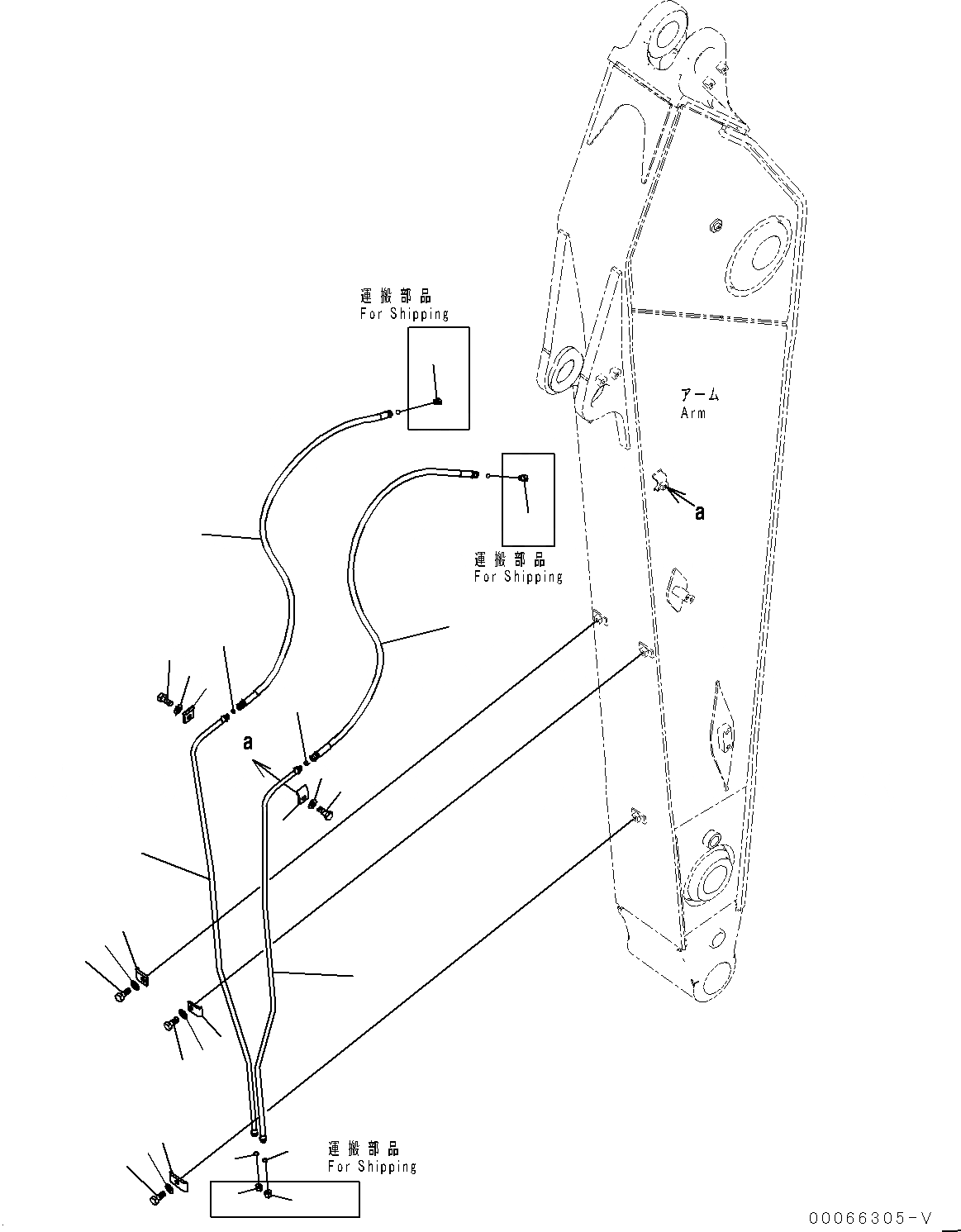 Схема запчастей Komatsu PC300-8 - РУКОЯТЬ, БЫСТРОСЪЕМН. МЕХ-М ТРУБЫ (№-) РУКОЯТЬ, .M, УСИЛ.ENED, -НАВЕСН. ОБОРУД, ЧАС. СИСТ. СМАЗКИ ТИП, БЫСТРОСЪЕМН. МЕХ-М, KAL