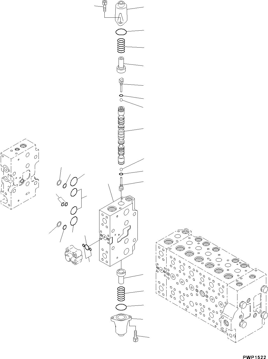 Схема запчастей Komatsu PC300LC-8 - УПРАВЛЯЮЩ. КЛАПАН, 8-СЕКЦИОНН. (/) (№-) УПРАВЛЯЮЩ. КЛАПАН, -ДОПОЛН. АКТУАТОР ТРУБЫ, АККУМУЛЯТОР