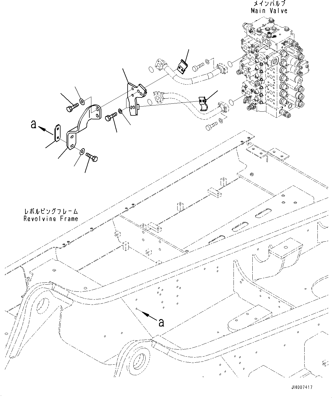 Схема запчастей Komatsu PC300LC-8 - РУКОЯТЬ И КОВШ ТРУБЫ, (/) (№-) РУКОЯТЬ И КОВШ ТРУБЫ