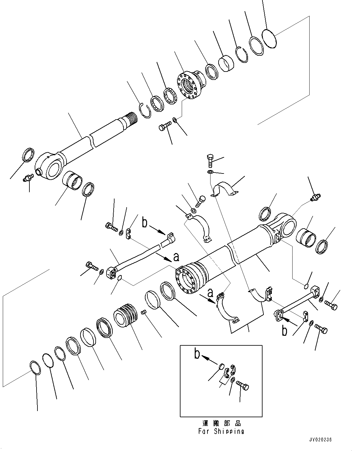 Схема запчастей Komatsu PC300LC-8 - РУКОЯТЬ, ЦИЛИНДР КОВША (№9-) РУКОЯТЬ, MM