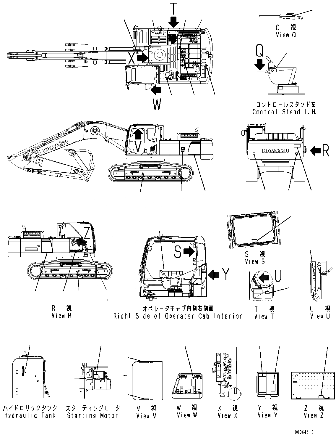 Схема запчастей Komatsu PC300LC-8 - МАРКИРОВКА, (№-8) МАРКИРОВКА, АНГЛ.