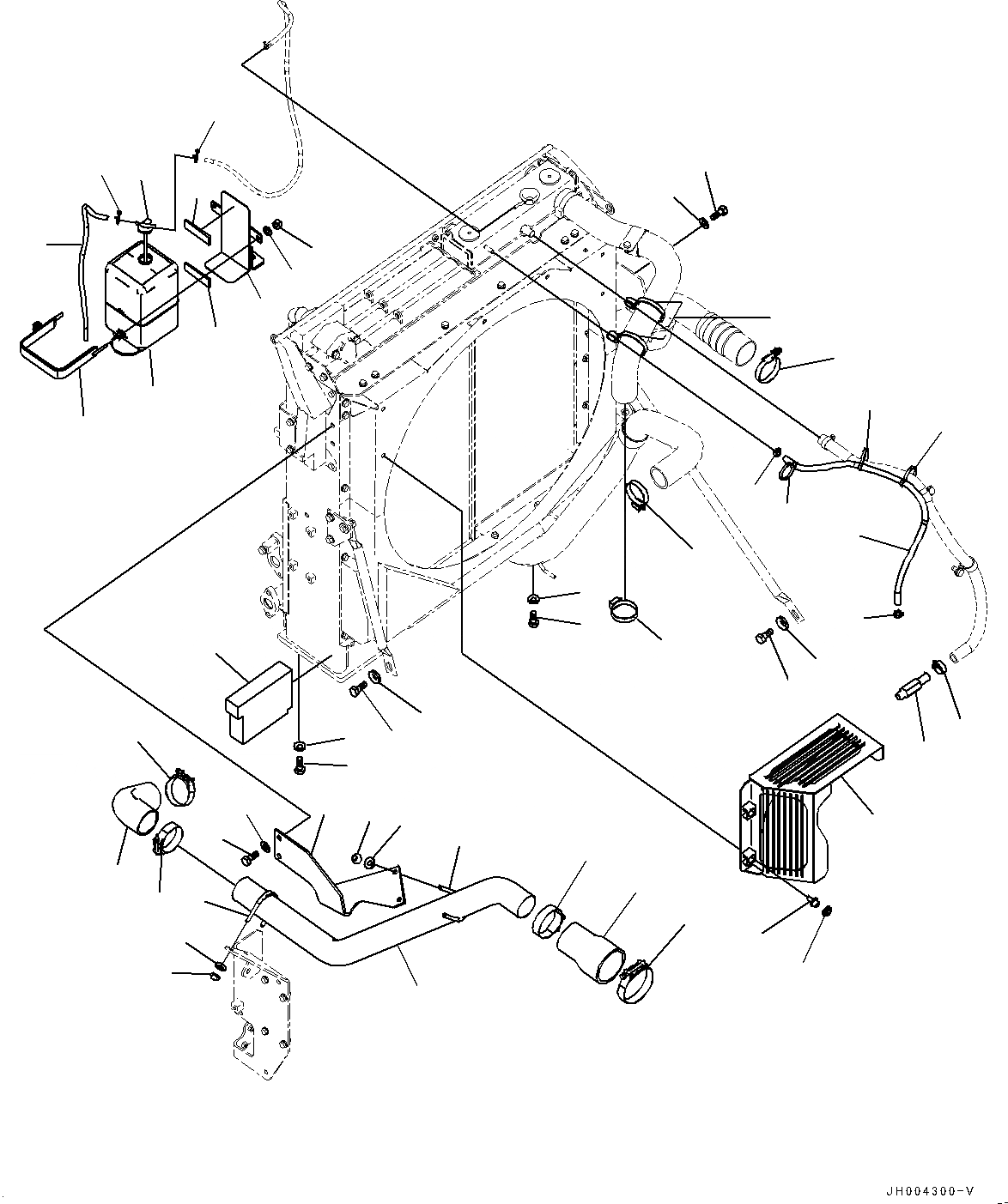 Схема запчастей Komatsu PC350LC-8 - СИСТЕМА ОХЛАЖДЕНИЯ, ВОЗД. ЛИНИЯ ОХЛАЖДЕНИЯ И SUB-БАК (№-) СИСТЕМА ОХЛАЖДЕНИЯ, С АВТОМАТИЧ. КОНДИЦ. ВОЗДУХА, ЕС БЕЗОПАСН. REGULATION