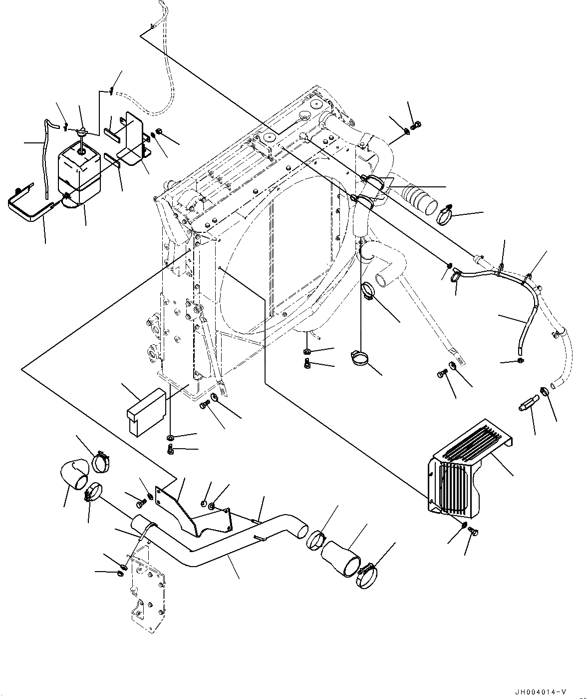 Схема запчастей Komatsu PC350LC-8 - СИСТЕМА ОХЛАЖДЕНИЯ, ВОЗД. ЛИНИЯ ОХЛАЖДЕНИЯ И SUB-БАК (№-) СИСТЕМА ОХЛАЖДЕНИЯ, С КОНДИЦИОНЕРОМ