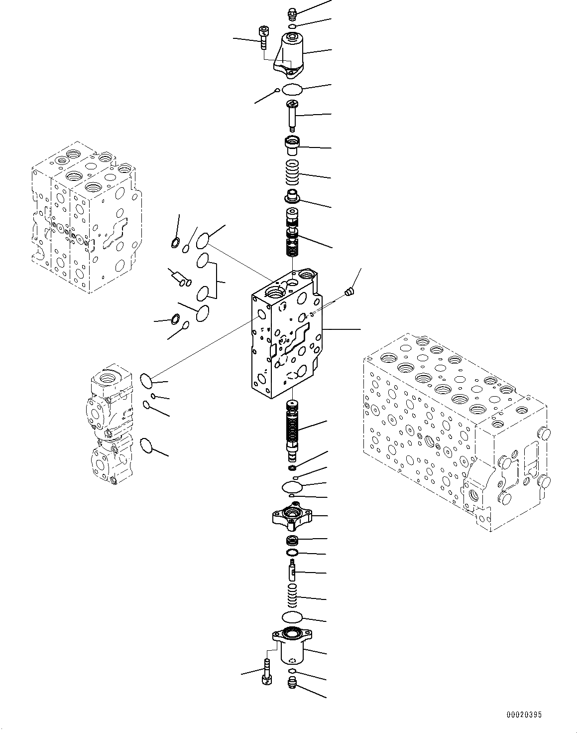 Схема запчастей Komatsu PC350LC-8 - УПРАВЛЯЮЩ. КЛАПАН, 9-СЕКЦИОНН. (/) (№-) УПРАВЛЯЮЩ. КЛАПАН, -ДОПОЛН. АКТУАТОР ТРУБЫ, АККУМУЛЯТОР