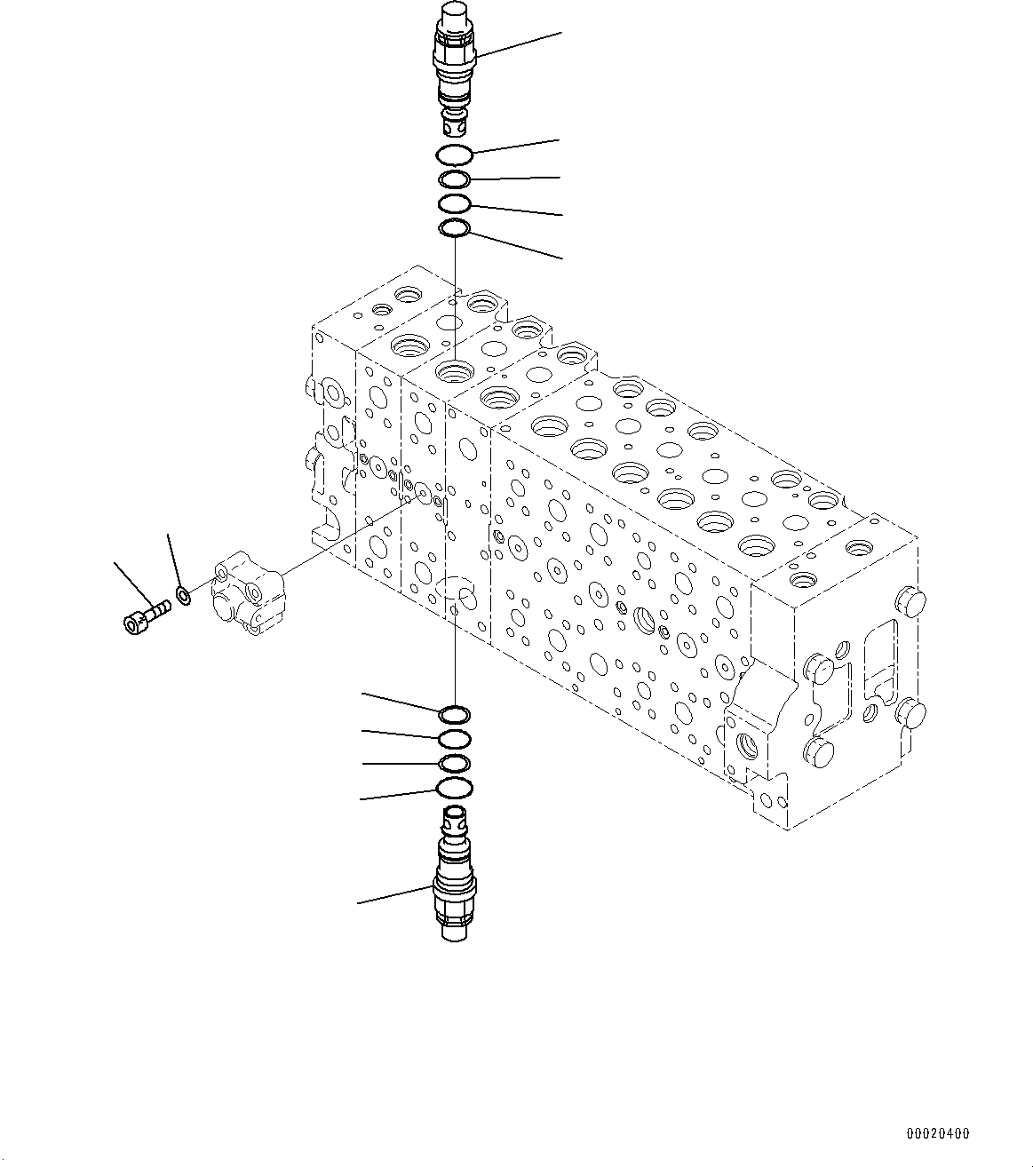 Схема запчастей Komatsu PC350LC-8 - УПРАВЛЯЮЩ. КЛАПАН, 9-СЕКЦИОНН. (/) (№-) УПРАВЛЯЮЩ. КЛАПАН, -ДОПОЛН. АКТУАТОР ТРУБЫ, АККУМУЛЯТОР