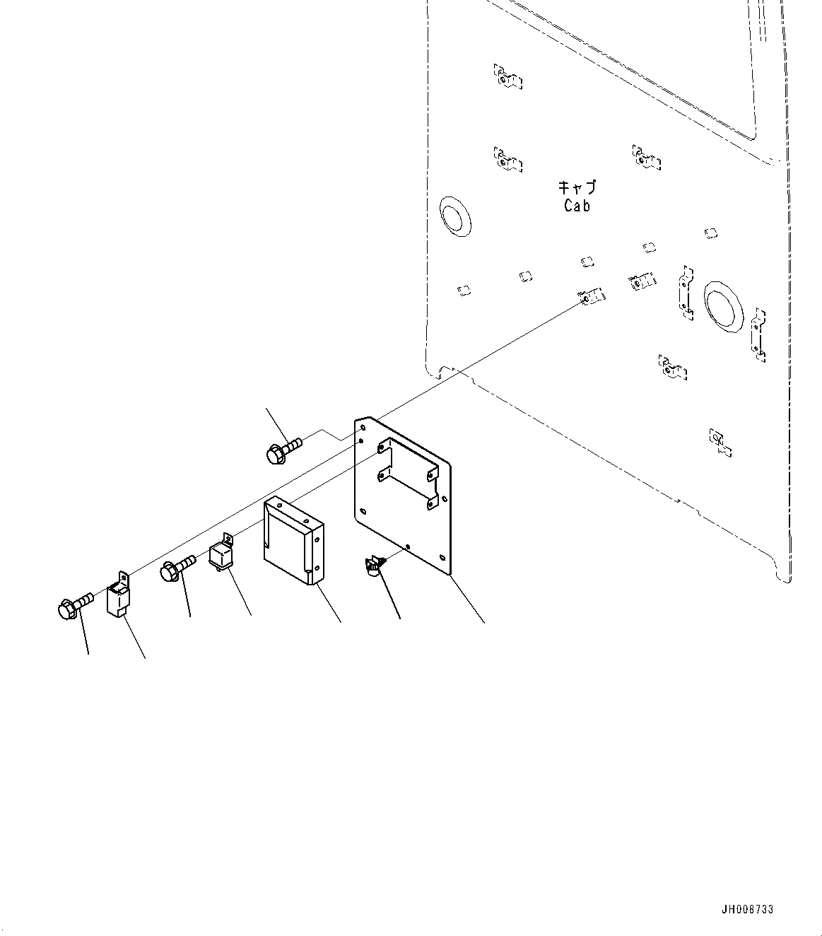 Схема запчастей Komatsu PC350LC-8 - КАБИНА, КАБИНА IN ЧАСТИ, КОНДИЦ. ВОЗДУХА КОНТРОЛЛЕР (№-) КАБИНА, С СИГНАЛИЗ. ПЕРЕГРУЗКИ, AM-FM РАДИО ДЛЯ АЗИИ
