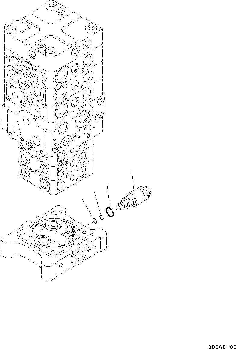 Схема запчастей Komatsu PC130-8 - УПРАВЛЯЮЩ. КЛАПАН, -КЛАПАН (7/) (№8-) УПРАВЛЯЮЩ. КЛАПАН, БЕЗ -ДОПОЛН. АКТУАТОР ТРУБЫ