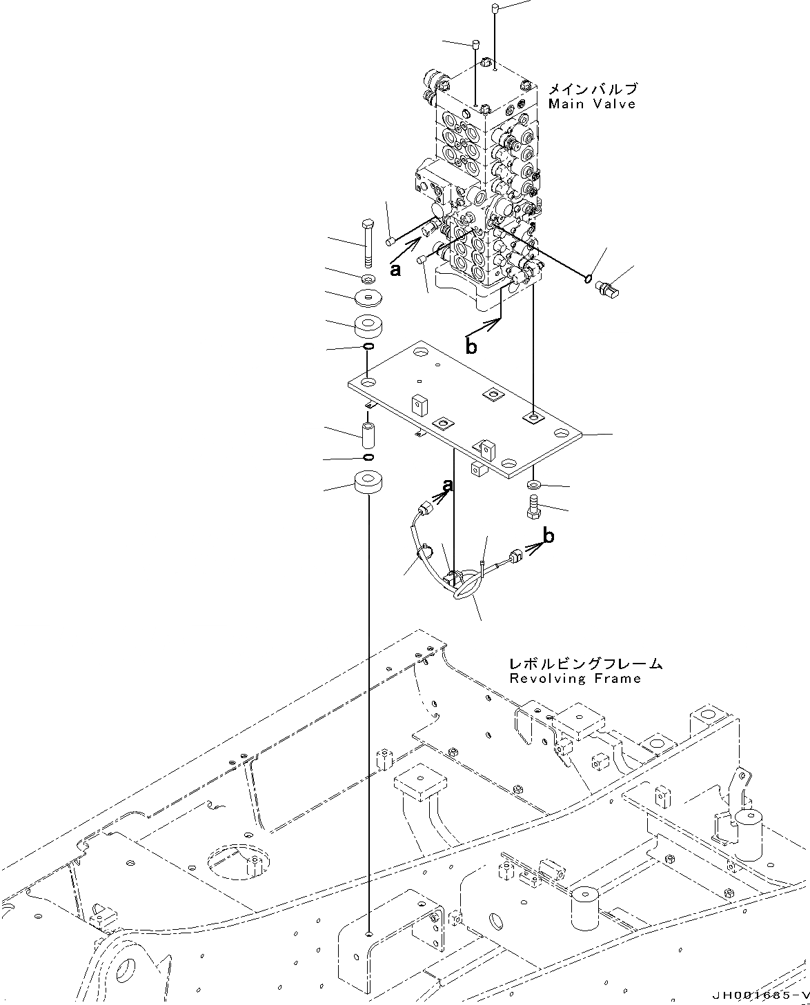 Схема запчастей Komatsu PC130-8 - УПРАВЛЯЮЩ. КЛАПАН, КОРПУС КЛАПАНА И ДАТЧИК (№8-) УПРАВЛЯЮЩ. КЛАПАН, ОТВАЛ СПЕЦ-ЯIFICATION, -АКТУАТОР