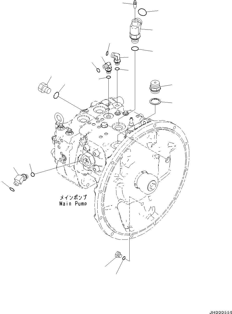 Схема запчастей Komatsu PC130-8 - ОСНОВН. НАСОС КОМПОНЕНТЫ (№8-89) ОСНОВН. НАСОС КОМПОНЕНТЫ, БЕЗ -ДОПОЛН. АКТУАТОР ТРУБЫ ИЛИ -ДОПОЛН. АКТУАТОР ТРУБЫ