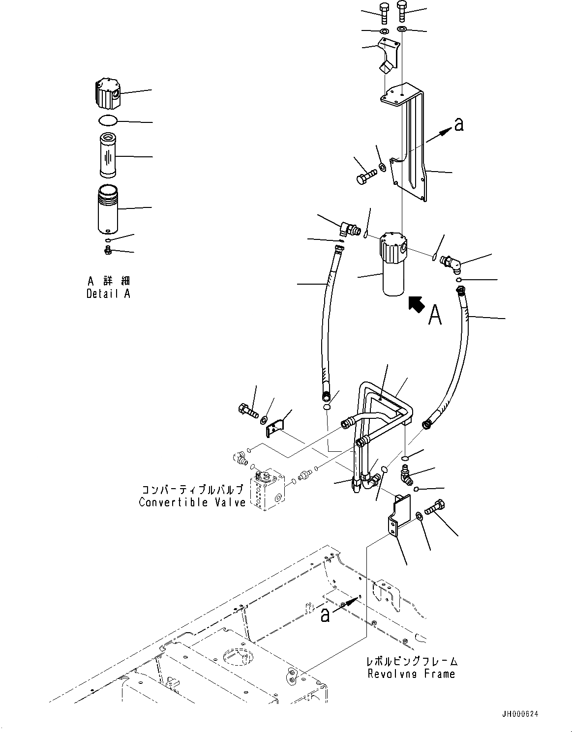 Схема запчастей Komatsu PC130-8 - АКТУАТОР ТРУБЫ, ТРУБКА И КОРПУС (№8-8) АКТУАТОР ТРУБЫ, ДЛЯ АВСТРАЛИИ