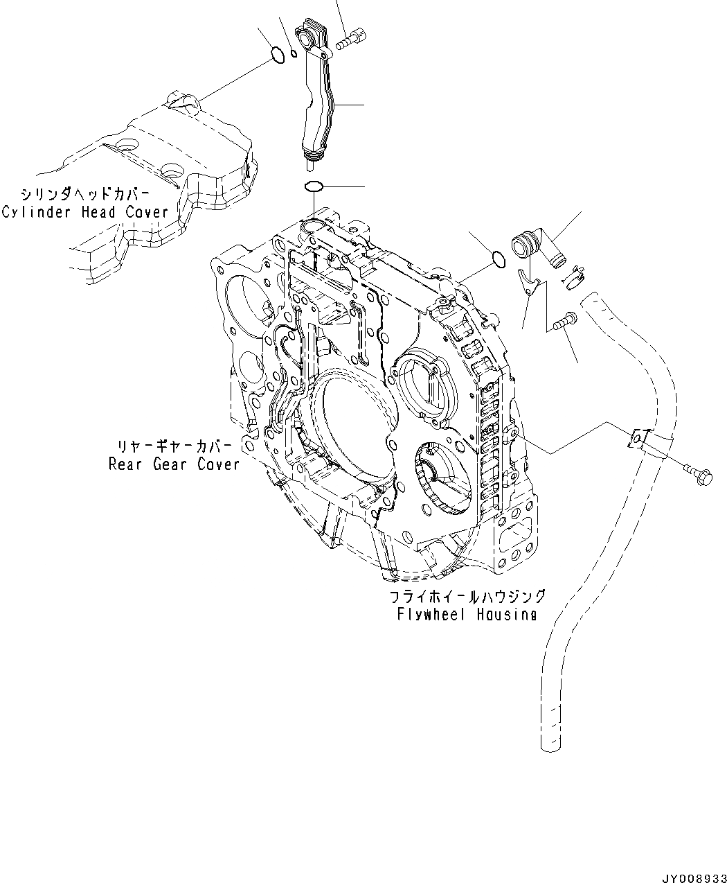 Схема запчастей Komatsu SAA4D107E-1AA - САПУН (№-) САПУН