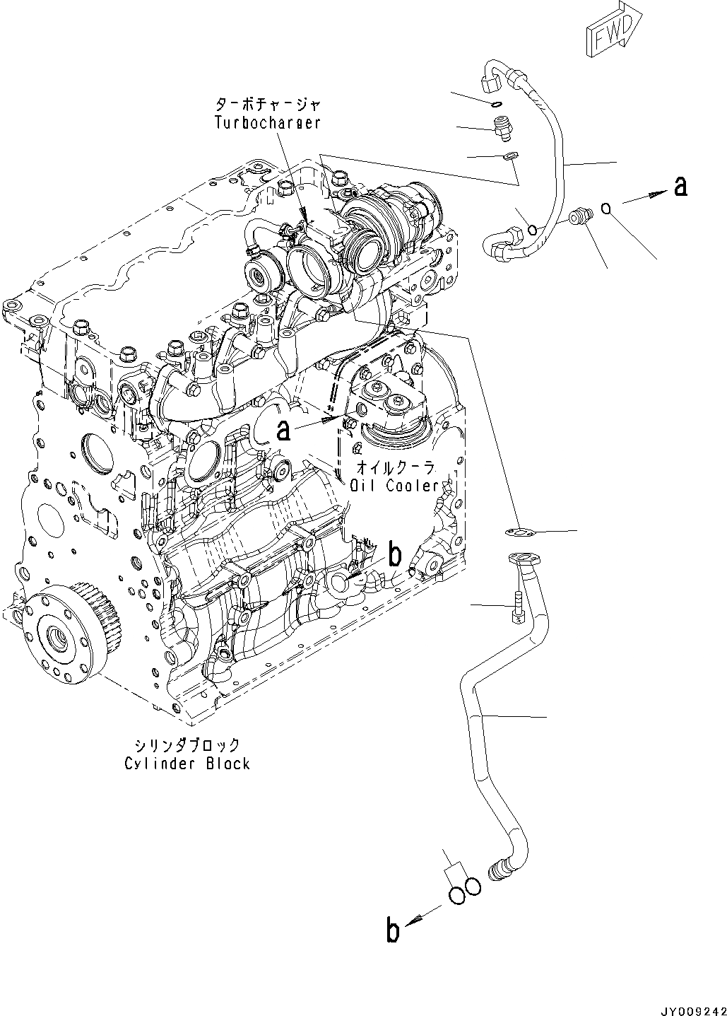 Схема запчастей Komatsu SAA4D107E-1AA - МАСЛОПРОВОДЯЩИЕ ТРУБКИ ТУРБОНАГНЕТАТЕЛЯ, (№-89) МАСЛОПРОВОДЯЩИЕ ТРУБКИ ТУРБОНАГНЕТАТЕЛЯ