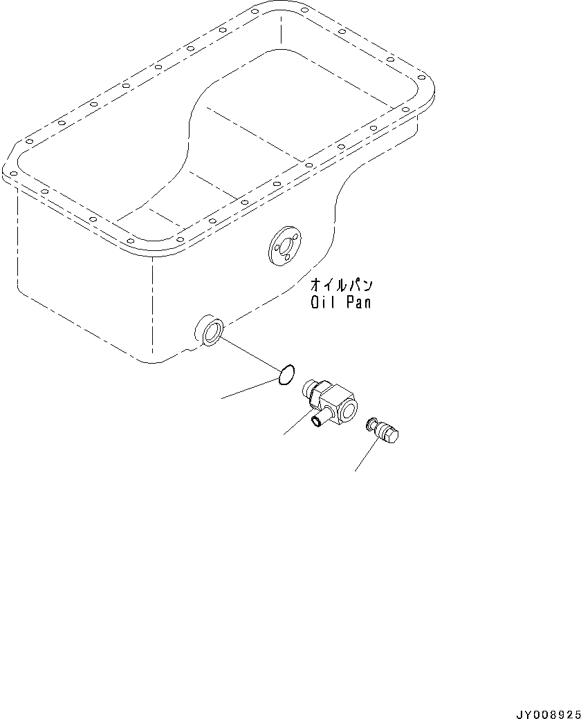Схема запчастей Komatsu SAA4D107E-1AA - ПОДДОН ДВИГ-ЛЯ ДРЕНАЖН. (№-) ПОДДОН ДВИГ-ЛЯ ДРЕНАЖН.