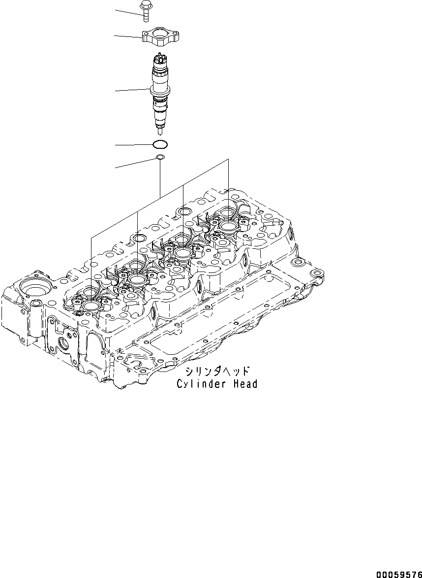 Схема запчастей Komatsu SAA4D107E-1AA - ТОПЛИВН. ВПРЫСК (№-) ТОПЛИВН. ВПРЫСК
