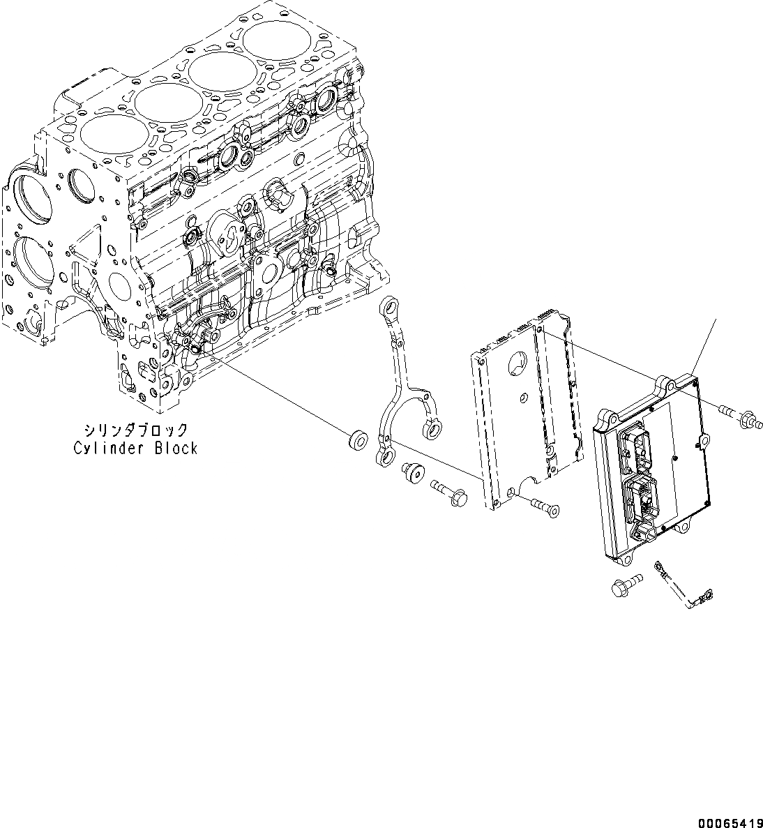 Схема запчастей Komatsu SAA4D107E-1AA - УПРАВЛ-Е ПОДАЧ. ТОПЛИВА (№-) УПРАВЛ-Е ПОДАЧ. ТОПЛИВА