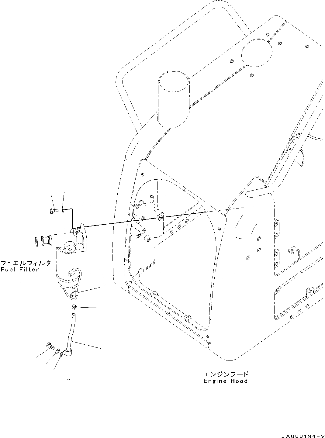 Схема запчастей Komatsu D39PX-22 - ТОПЛИВН. ФИЛЬТР. (№-) ТОПЛИВН. ФИЛЬТР.