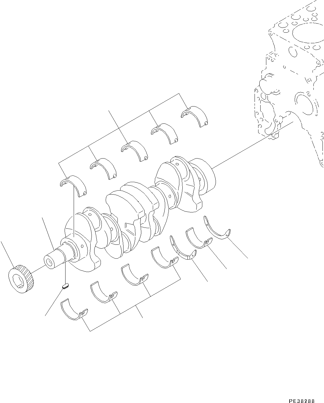 Схема запчастей Komatsu SAA4D95LE-5 - БЛОК ЦИЛИНДРОВ КОЛЕНВАЛ B ДВИГАТЕЛЬ БЛОК ЦИЛИНДРОВ И ITS КОМПОНЕНТЫ