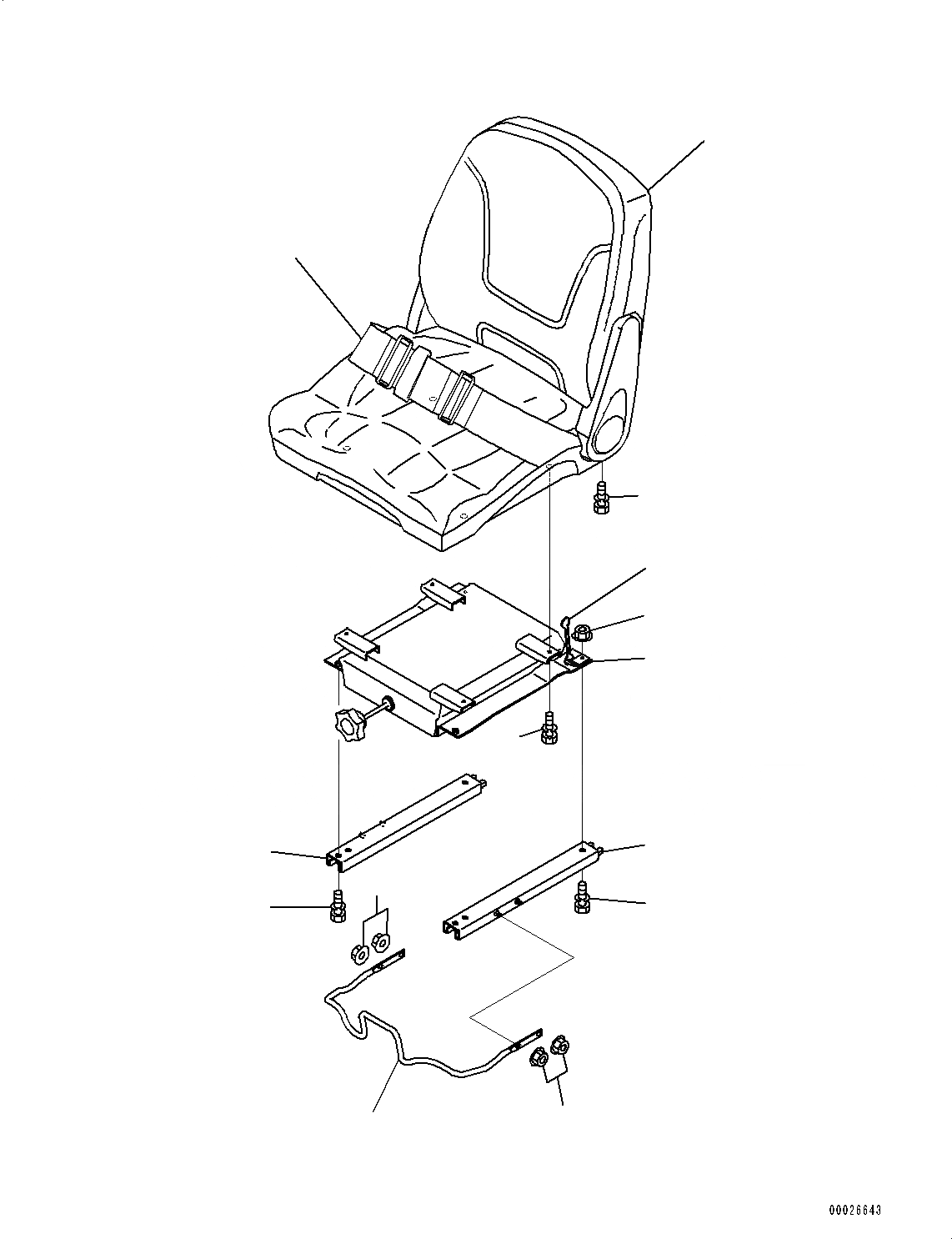 Схема запчастей Komatsu PC45MR-3 - СИДЕНЬЕ ОПЕРАТОРА, ВНУТР. ЧАСТИ (№-) СИДЕНЬЕ ОПЕРАТОРА, СИДЕНЬЕ ОПЕРАТОРА, С ВОЗД. ПОДВЕСКОЙ, С ОТКИДН. СПИНКОЙ, MM РЕМЕНЬ БЕЗОПАСНОСТИ, -POINT ТИП, С ВОЗД. ПОДВЕСКОЙ СИДЕНЬЕ ОПЕРАТОРА, ДЛЯ